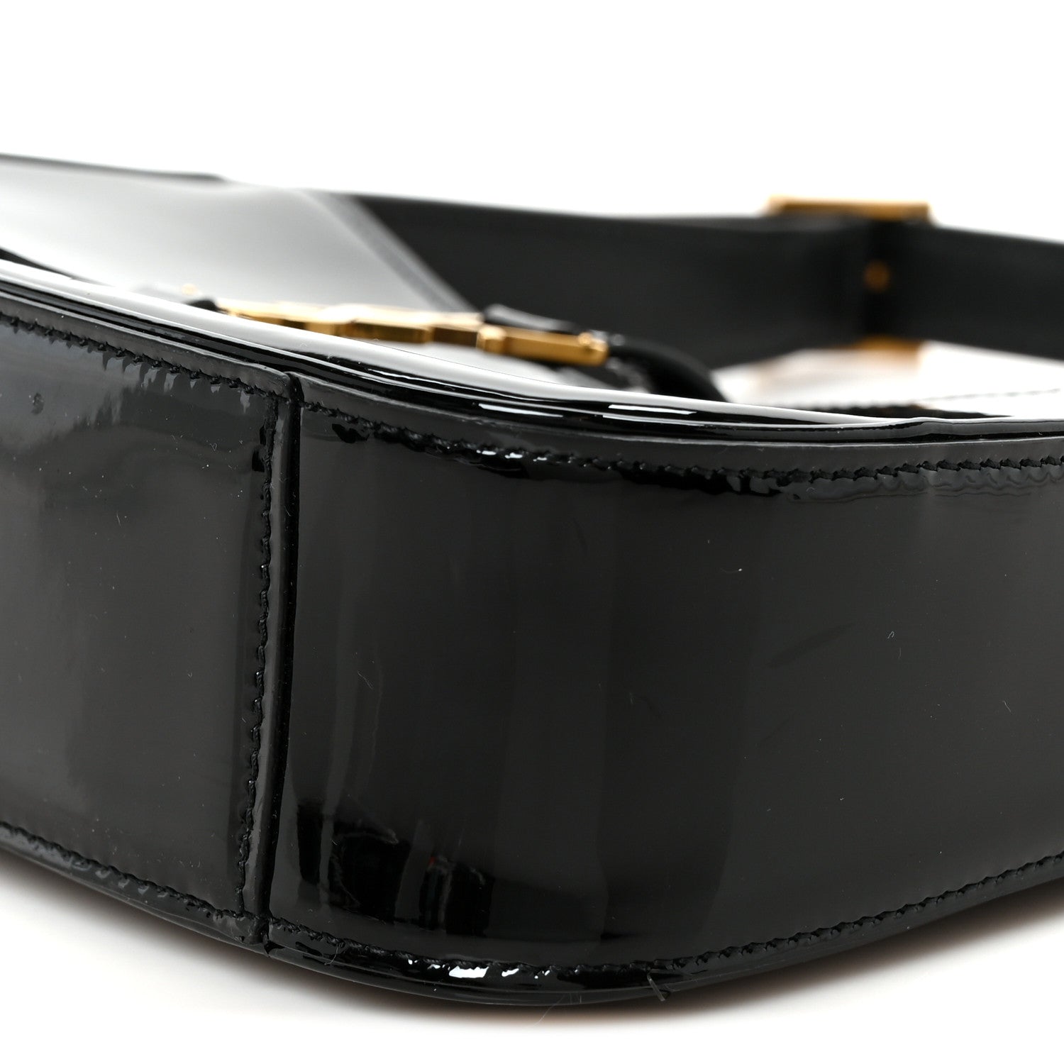 Saint Laurent Patent Le 5 A 7 Hobo Black 9 of 9