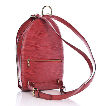 Louis Vuitton Epi Mabillon Backpack Castillan Red 3 of 10