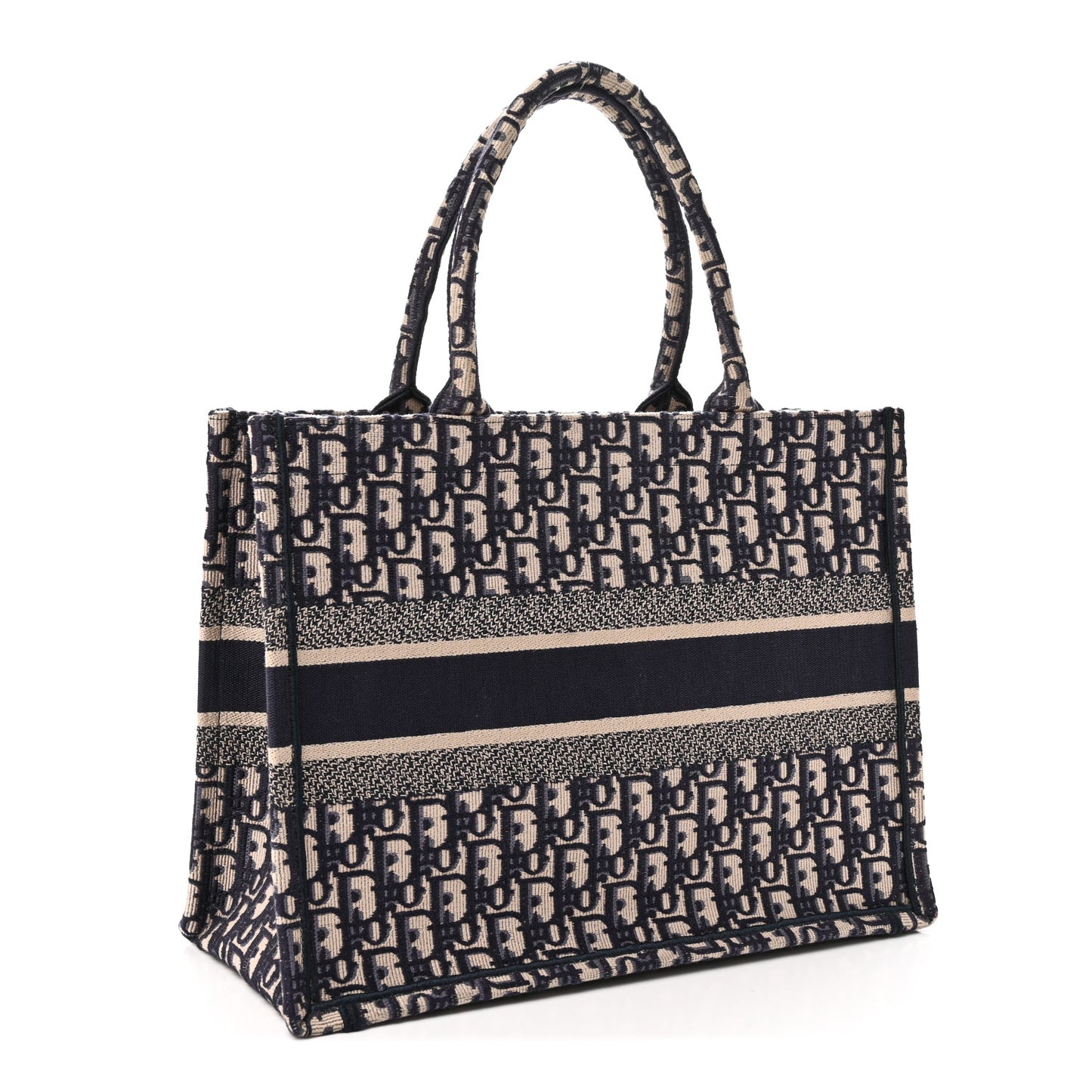 Oblique Medium Book Tote Blue Multicolor