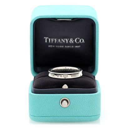 Tiffany Sterling Silver Narrow 1837 Band Ring 60 9 9 of 10