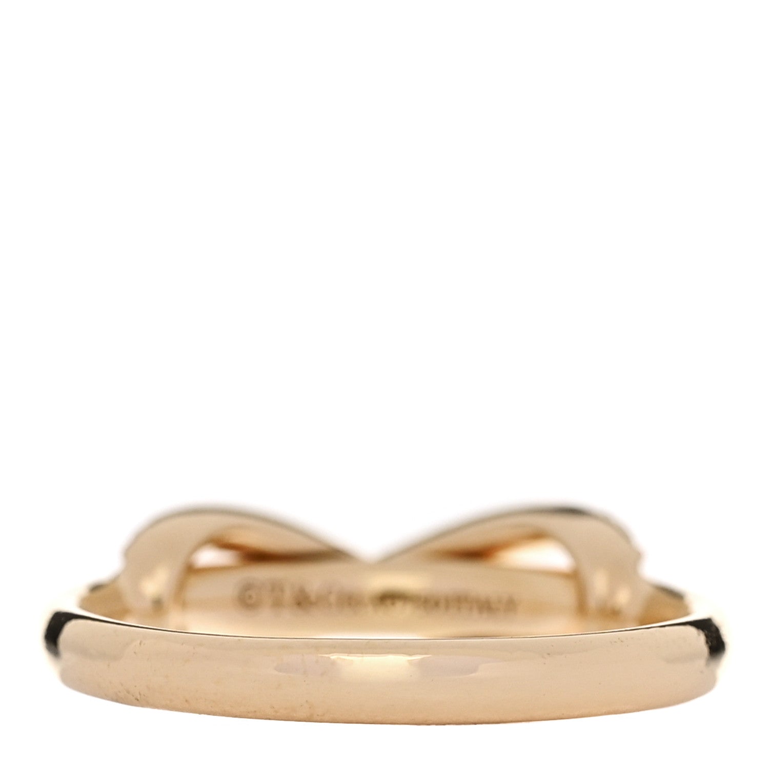 Tiffany 18K Yellow Gold Diamond Infinity Ring 52 6 1862088