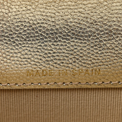 Chanel Metallic Caviar Quilted CC Flap Card Holder Gold 7 of 8