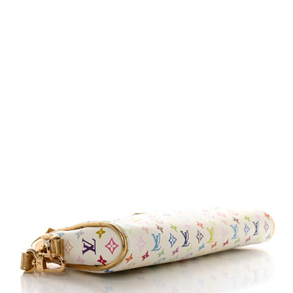 Louis Vuitton Monogram Multicolor Kate Clutch White 4 of 11