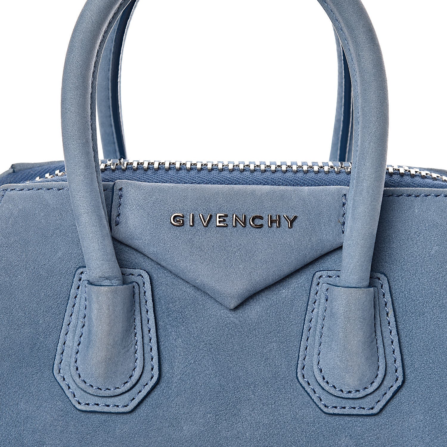 Givenchy Nubuck Mini Antigona Blue 8 of 17