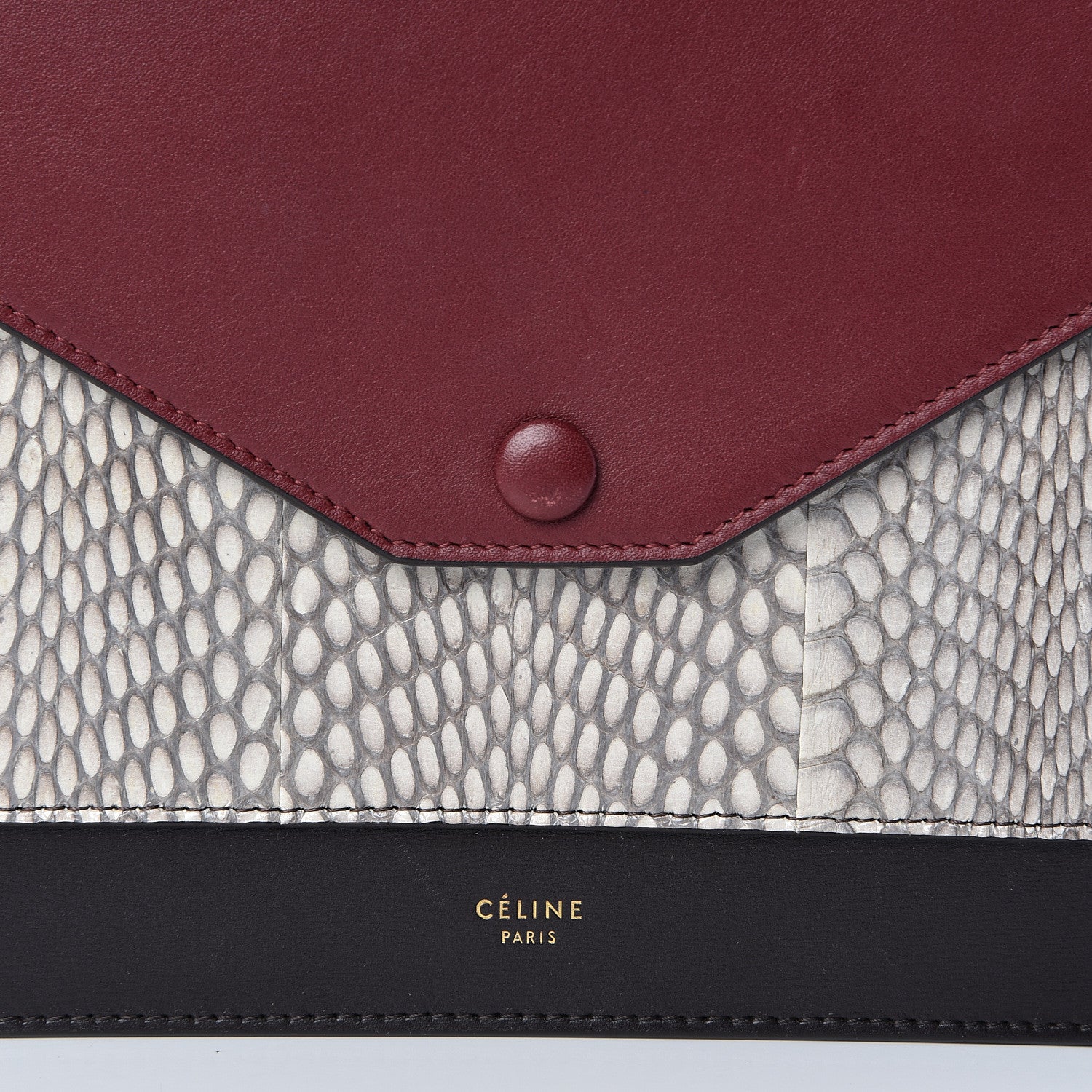 Celine Cobra Shiny Calfskin Clutch On A Chain 8 of 11