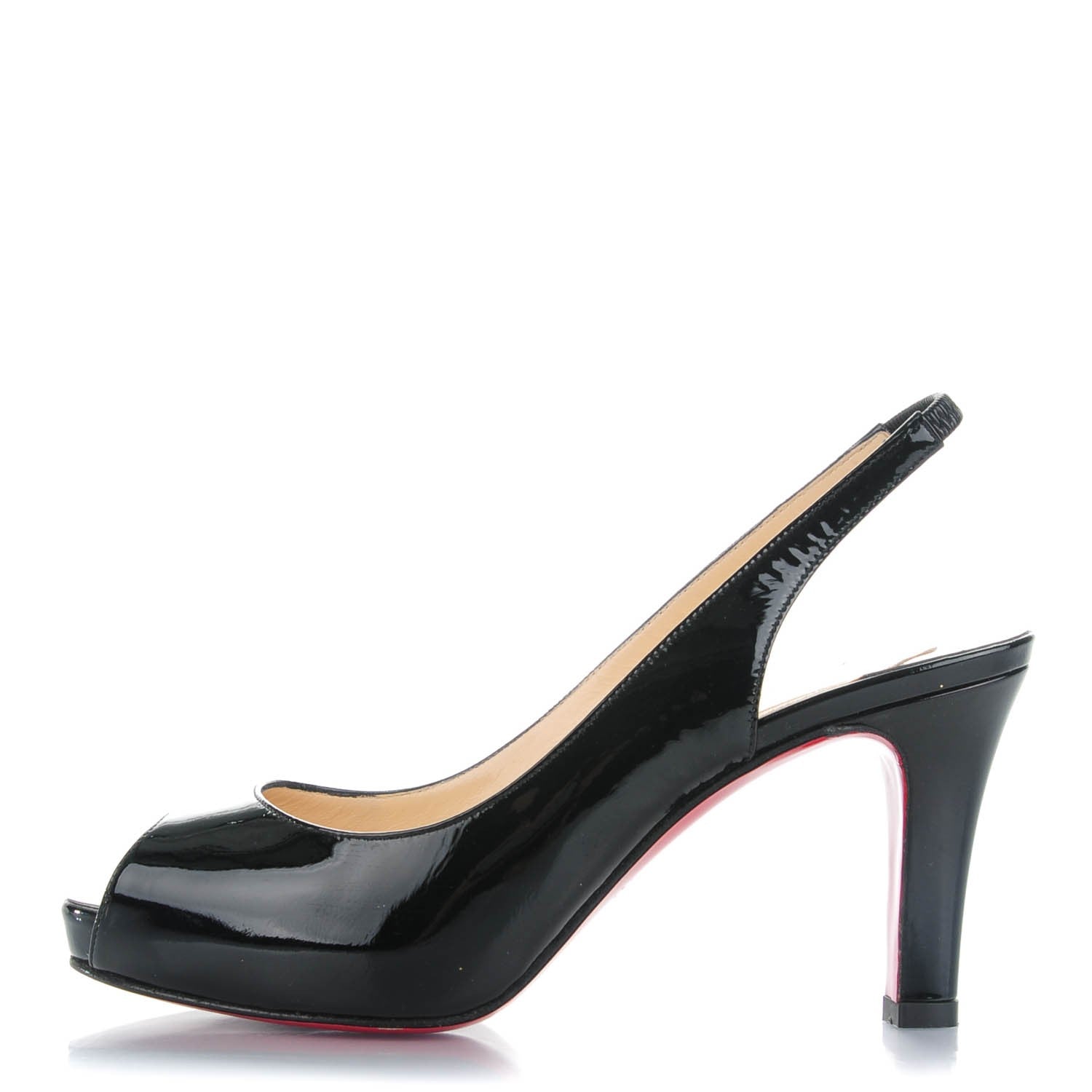 Christian Louboutin Patent No Prive 90 Pumps 35.5 Black 1 of 7