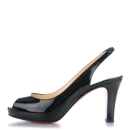 Christian Louboutin Patent No Prive 90 Pumps 35.5 Black 1 of 7