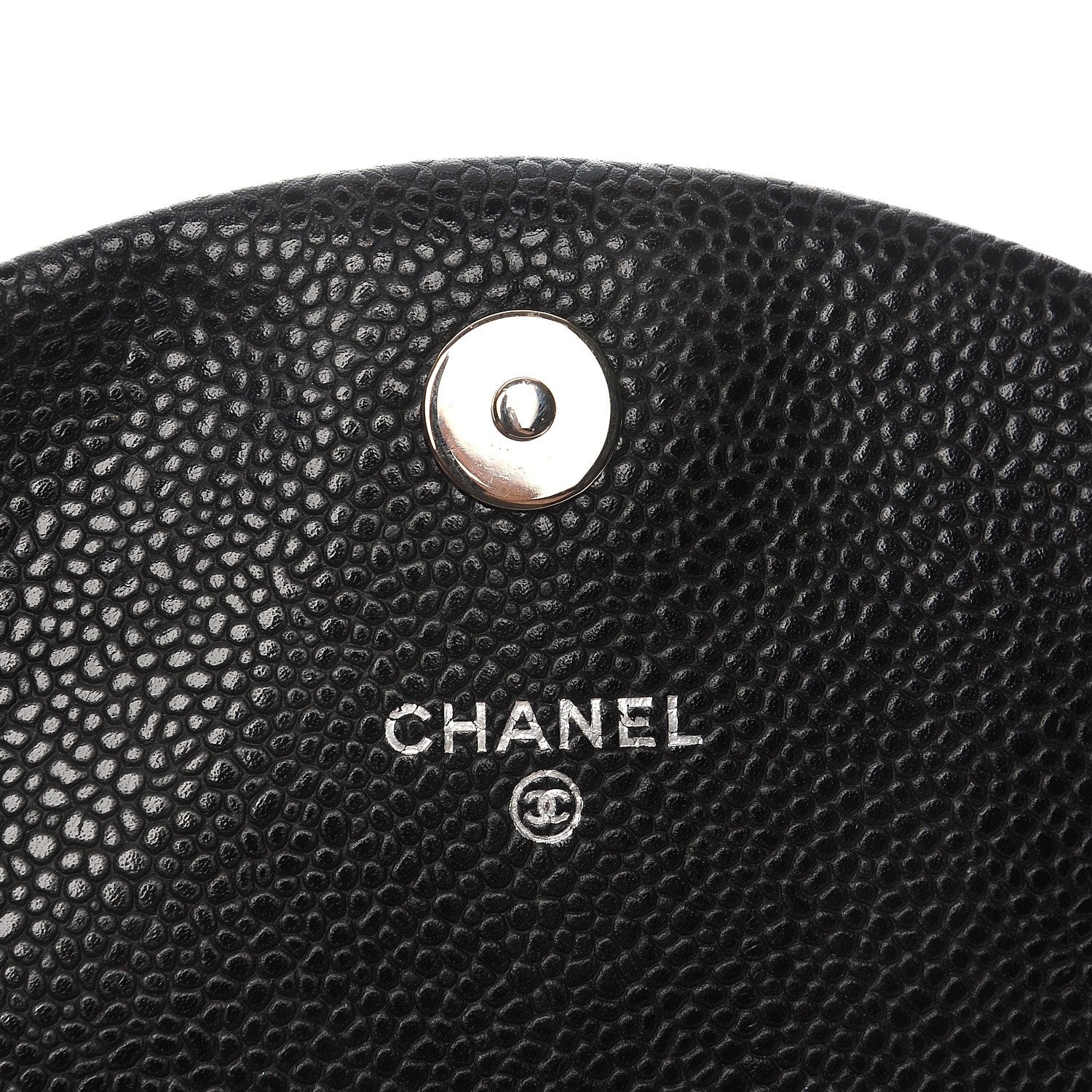Chanel Caviar Half Moon Wallet On Chain WOC Black 6 of 9
