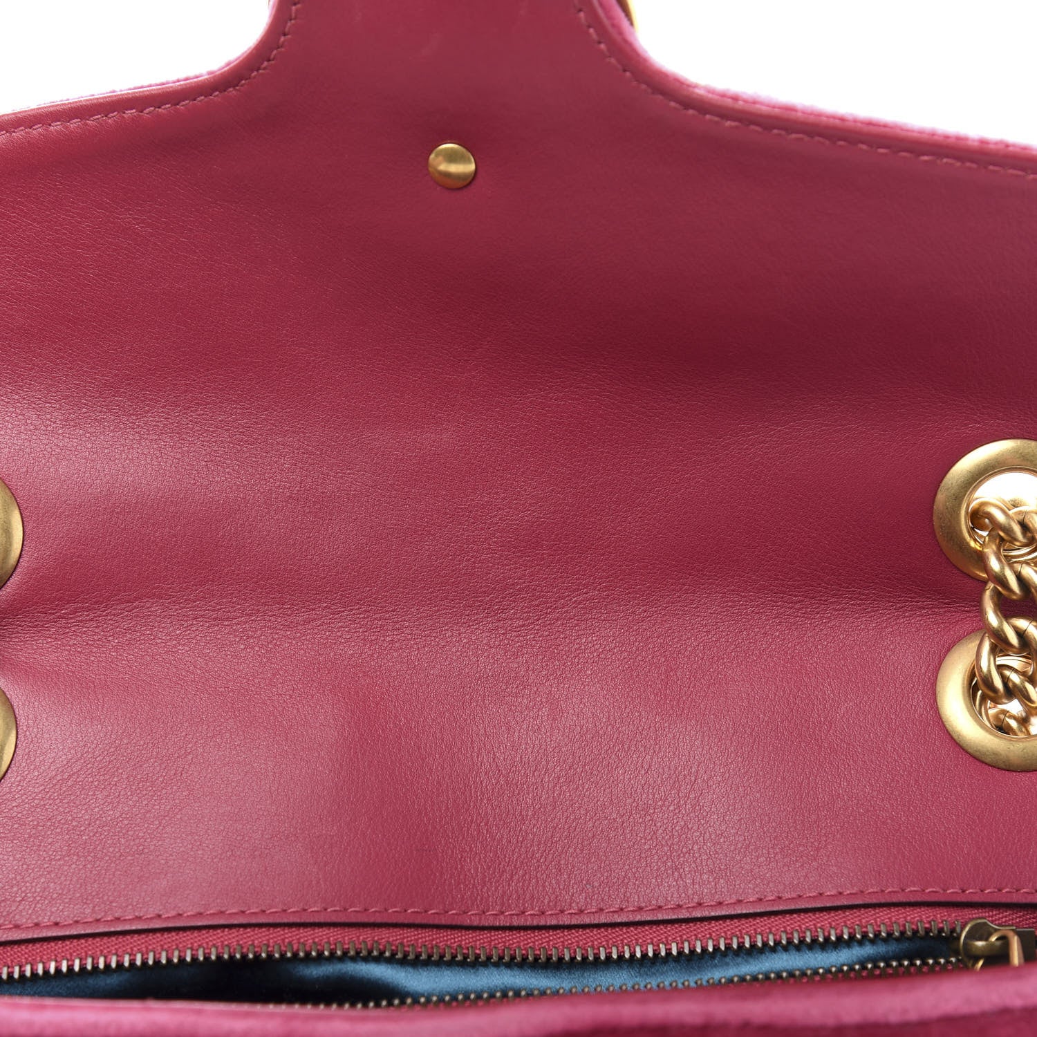 Gucci Velvet Matelasse Small GG Marmont Shoulder Bag Light Raspberry Rose 10 of 14