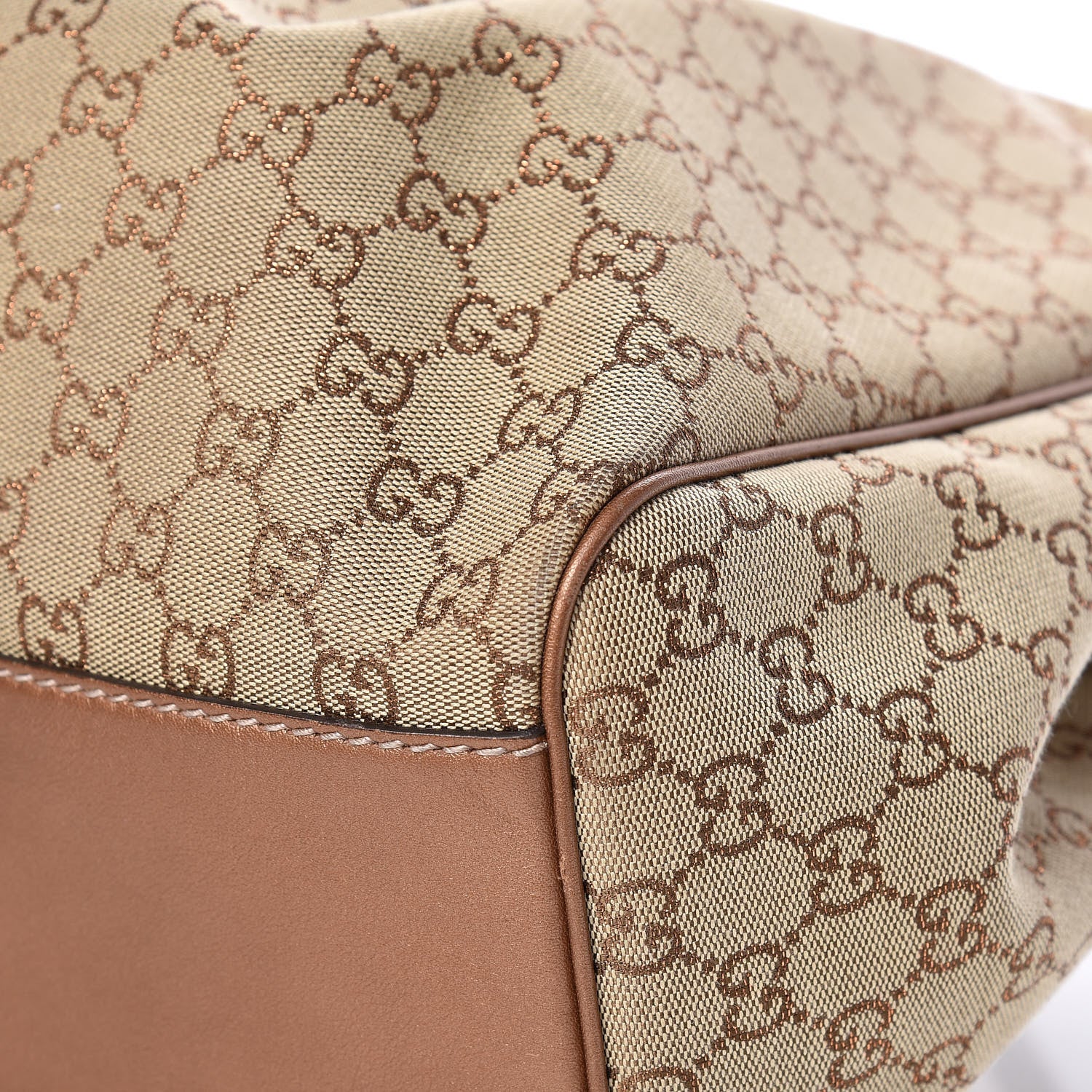 Gucci Monogram Large Sukey Tote Bronze 14 of 16