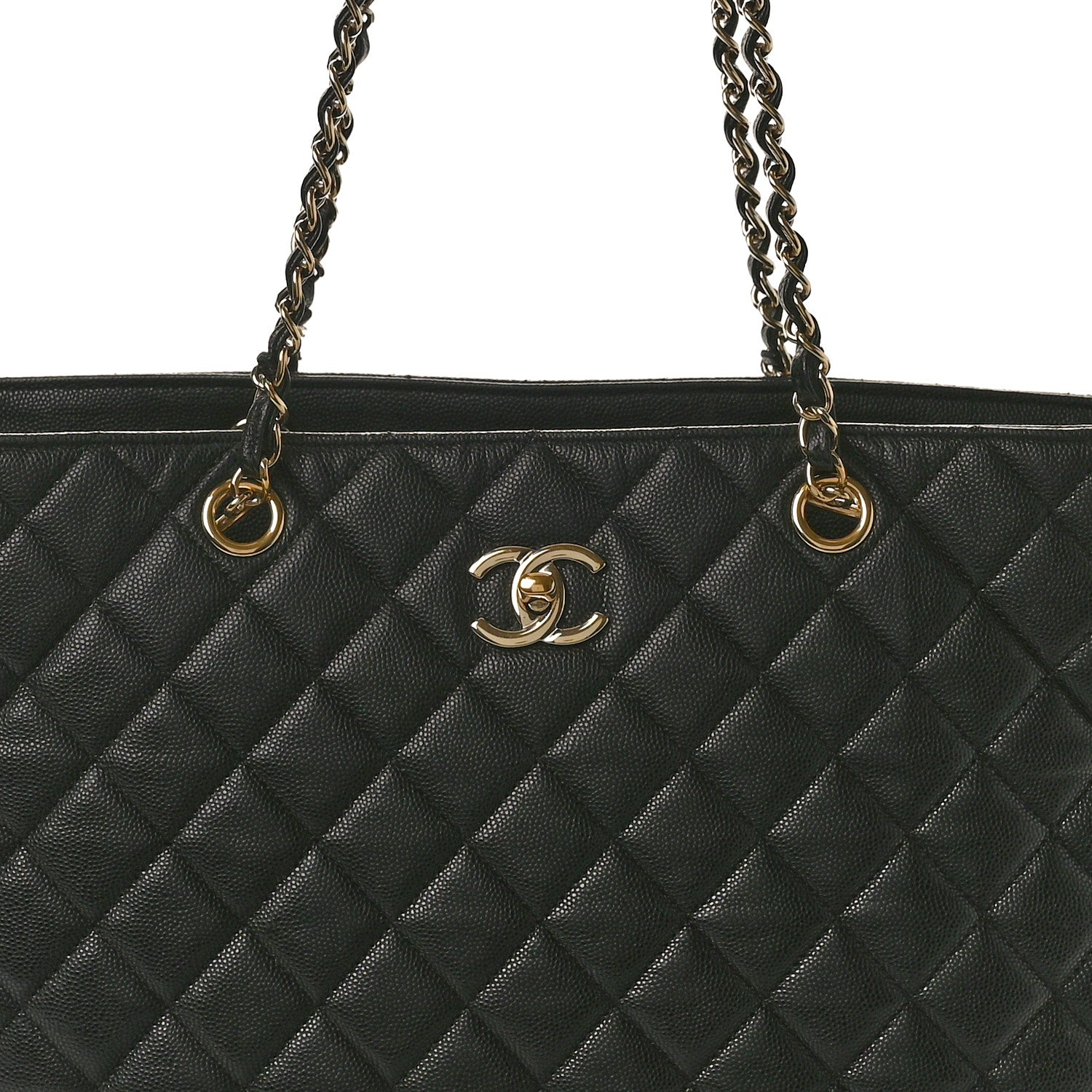 Chanel Caviar Quilted Large Shopping Tote Black 8 of 11