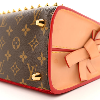 Louis Vuitton Monogram Calf Hair Spikes Iconoclasts Christian Louboutin Tote Red 9 of 19