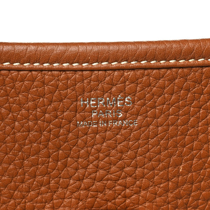 Hermes Taurillon Clemence Evelyne III PM Gold 6 of 10