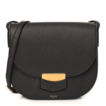 Celine Baby Grained Calfskin Small Trotteur Dark Taupe 1 of 9