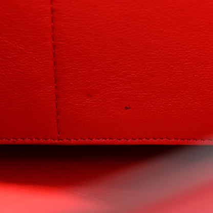 Celine Drummed Calfskin Suede Small Trapeze Coquelicot 8 of 13