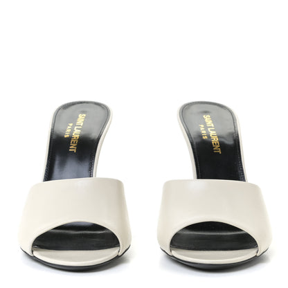 Saint Laurent Lambskin Sexy 95mm Pumps 36.5 White 4 of 10