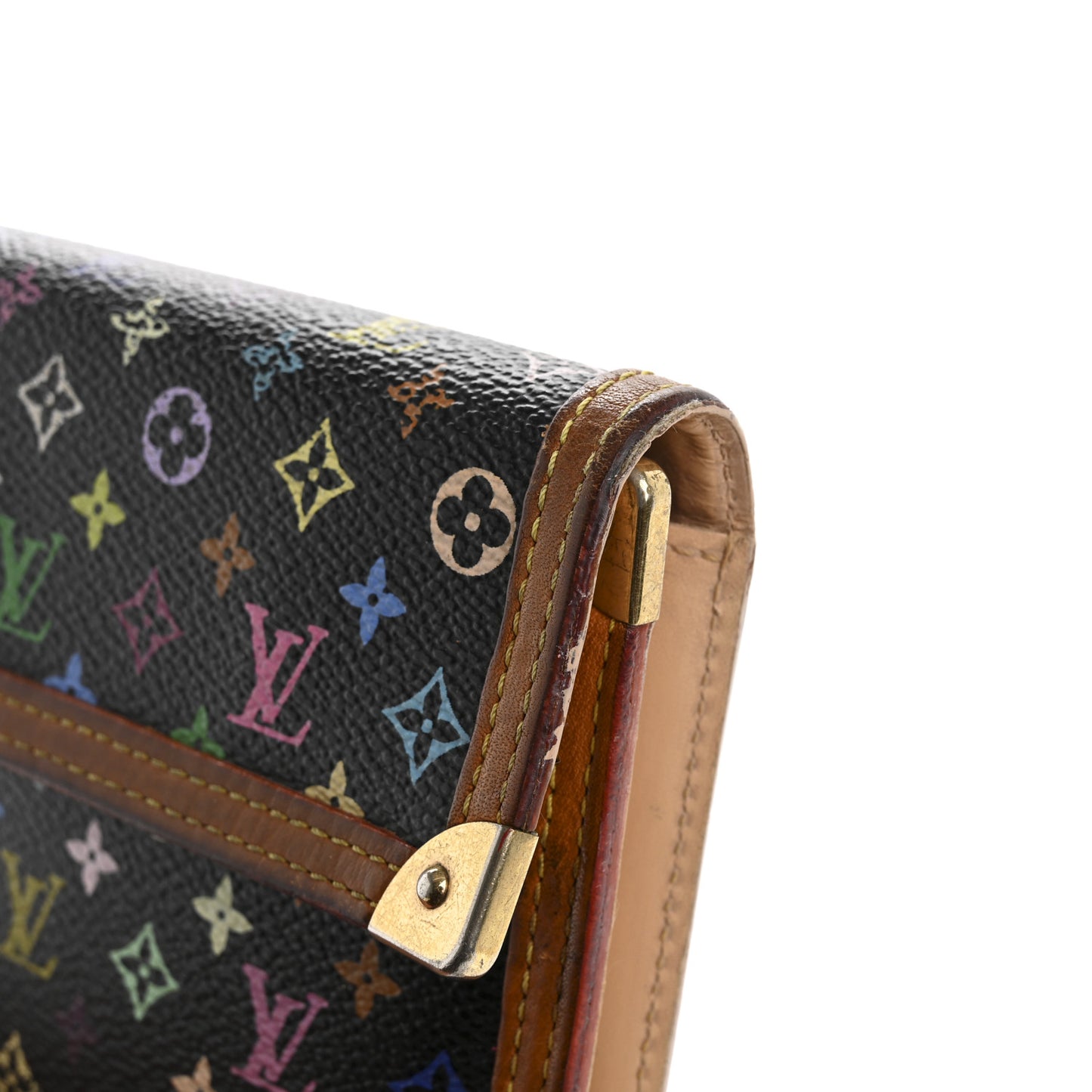 Monogram Multicolor Porte Tresor International Wallet Black
