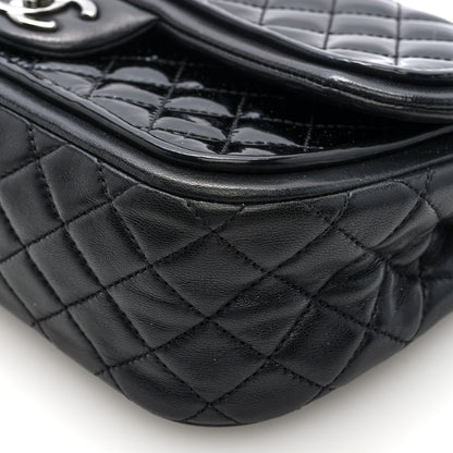 Chanel Patent Quilted Classic Twist Flap Bag Black 10 of 10