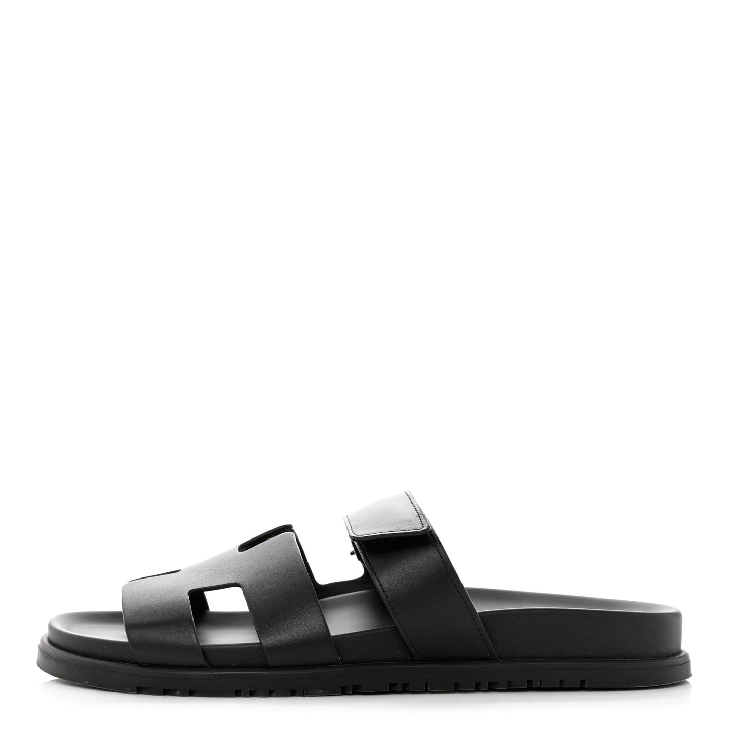 Calfskin Womens Chypre Sandals 40.5 Black