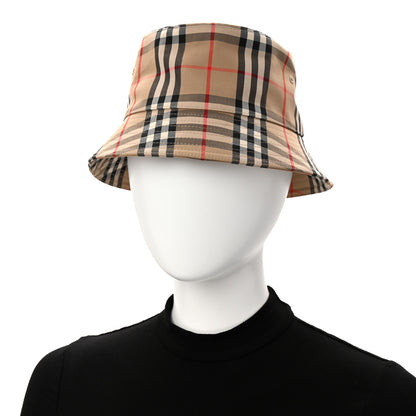 Burberry Technical Cotton Vintage Check Bucket Hat M Archive Beige 2 of 8