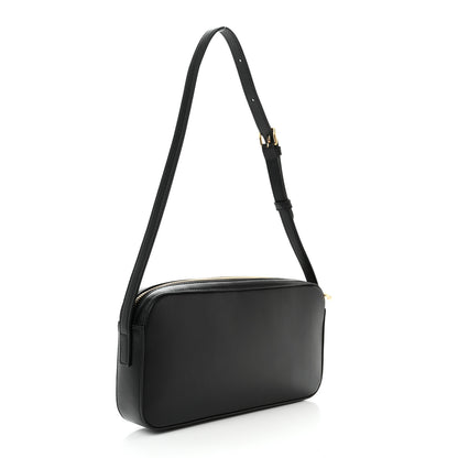 Celine Smooth Calfskin Cuir Triomphe Camera Shoulder Bag Black 3 of 9
