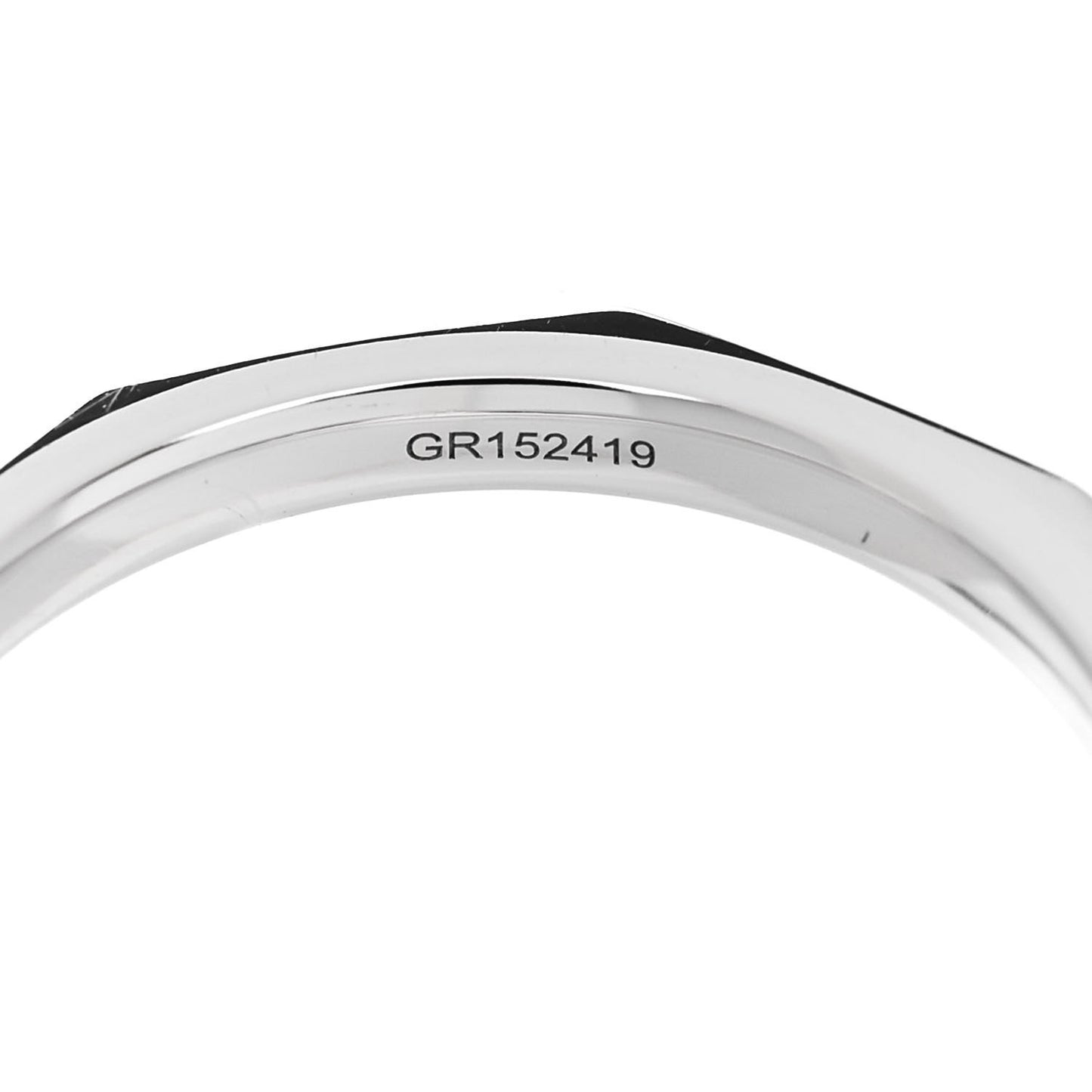 18K White Gold Diamond Laurence Graff Signature Band Ring 52 6