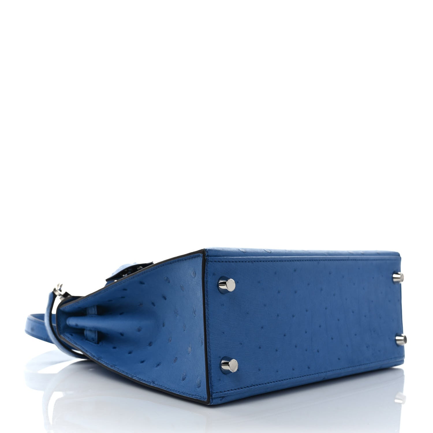 Hermes Ostrich Kelly Sellier 25 Mykonos 4 of 9