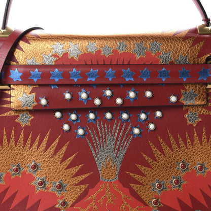 Valentino Garavani Calfskin Enchanted Wonderland My Rockstud Frame Bag Rosso Valentino 9 of 9