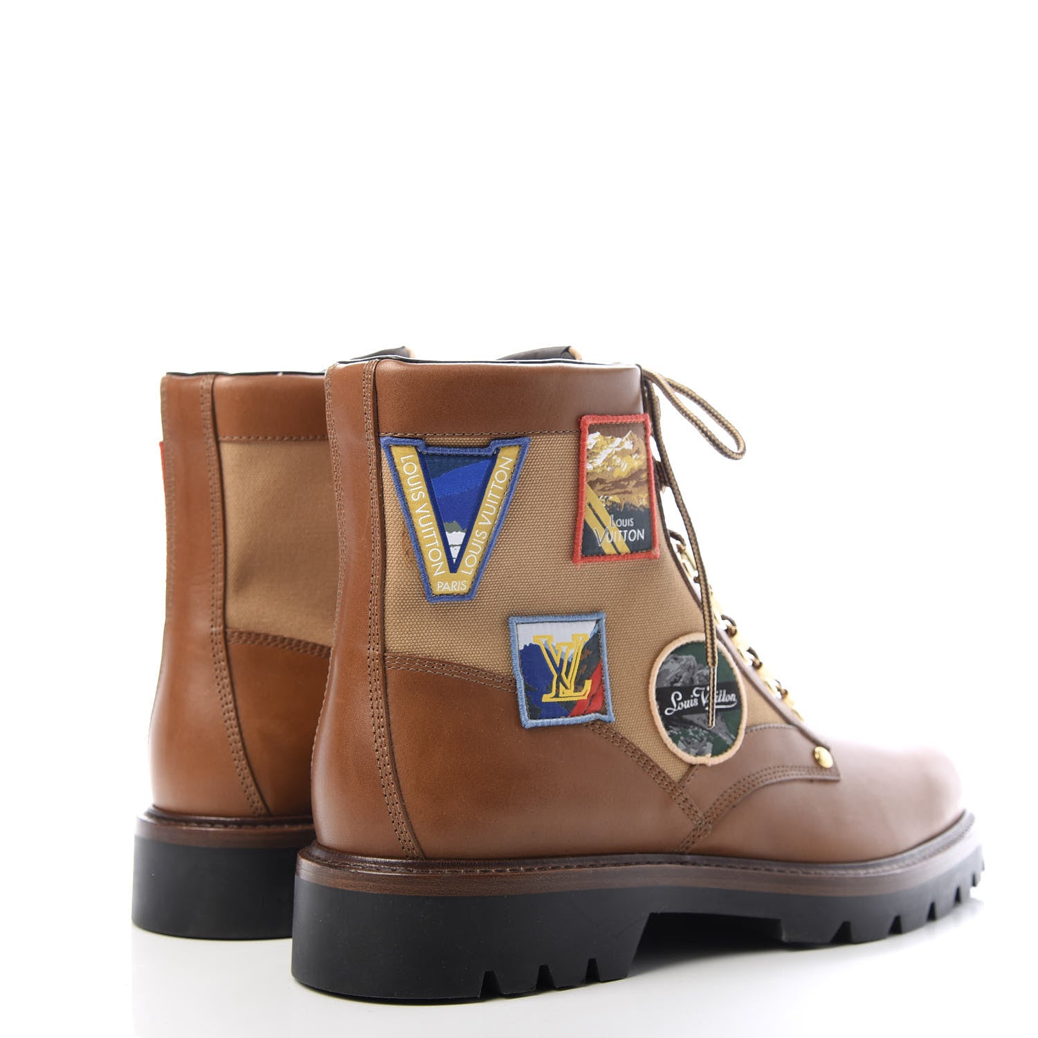 Louis Vuitton Calfskin Oberkampf Ankle Boots 10 Cognac 4 of 9