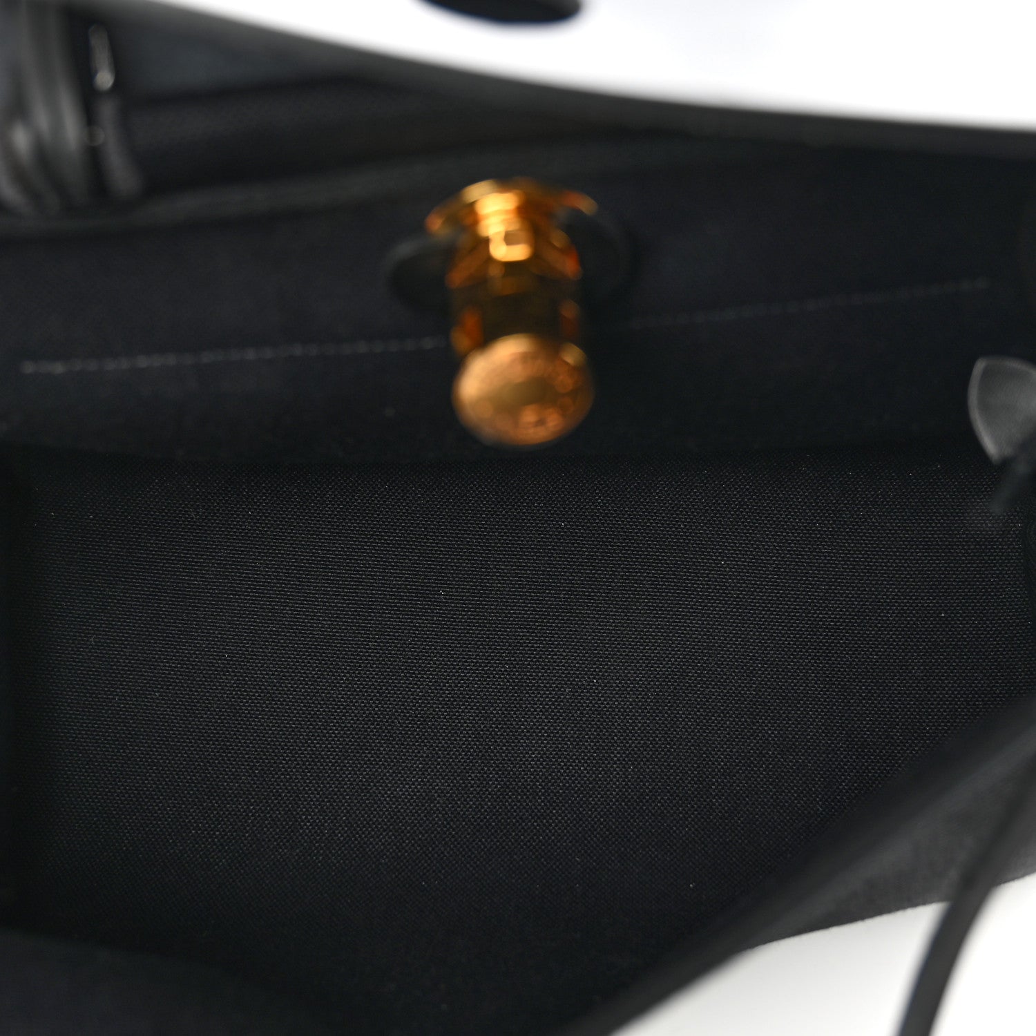 Hermes Military Toile Vache Hunter Herbag Zip Retourne 31 PM Black 6 of 10