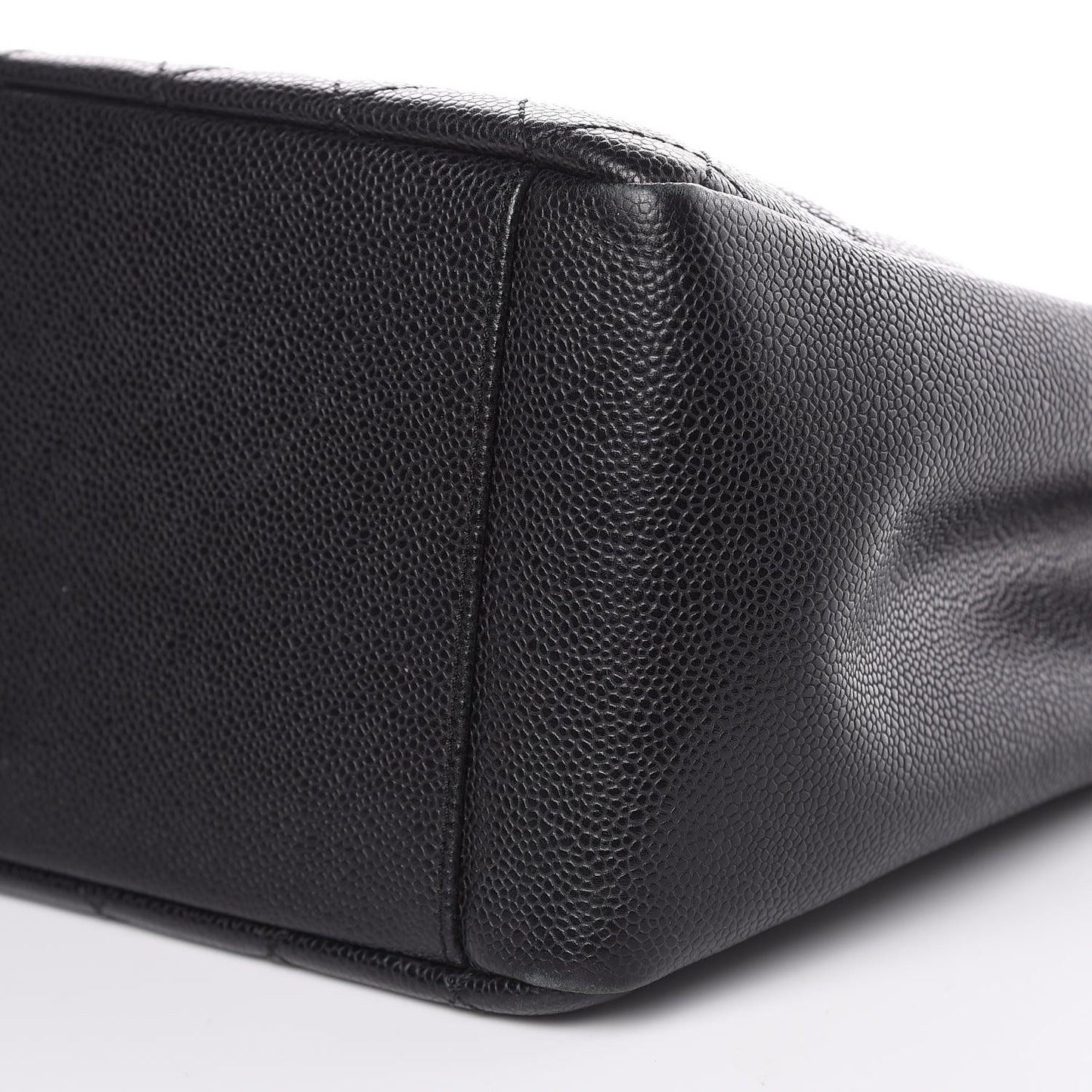 Caviar Quilted Grand Shopping Tote GST Black