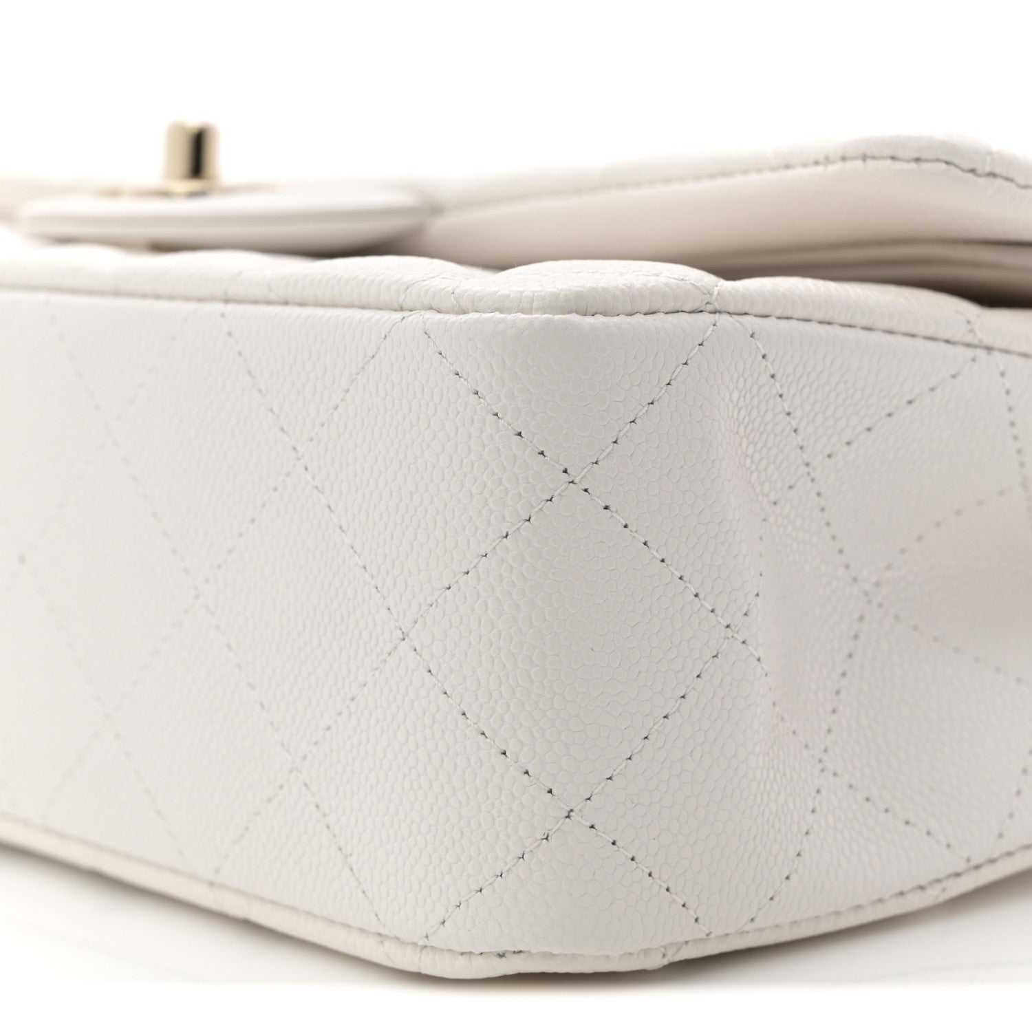 Chanel Caviar Quilted Medium Double Flap White 1834686 – FASHIONPHILE