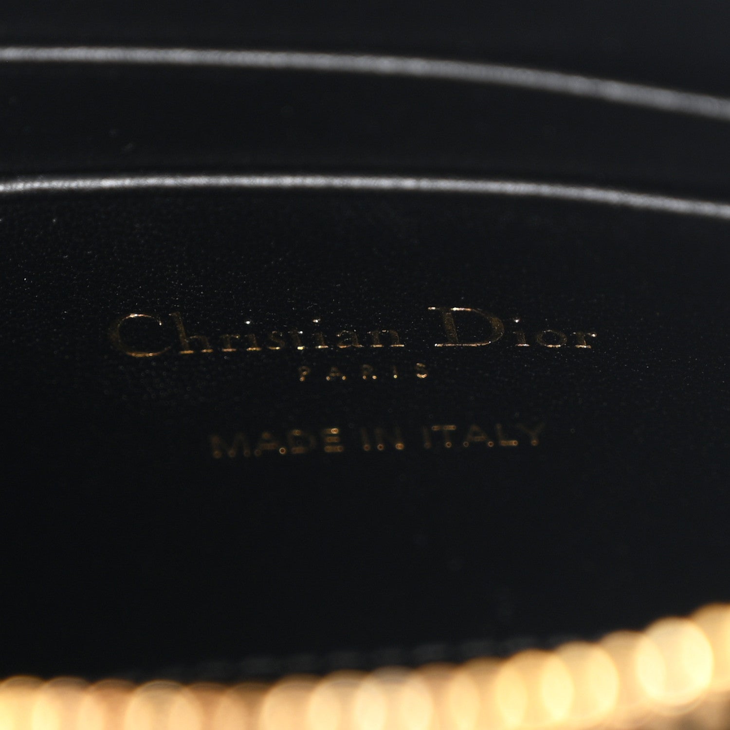 Christian Dior Supple Calfskin Cannage Caro Pouch With Chain  Black 6 of 11
