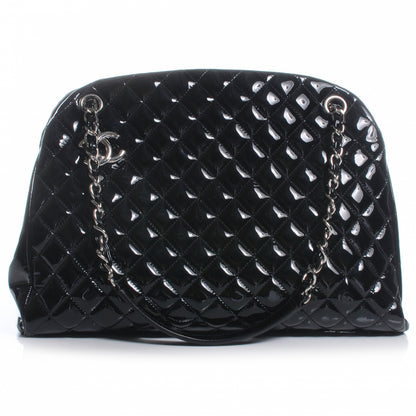Chanel Patent Quilted Large Just Mademoiselle Black 1 of 7