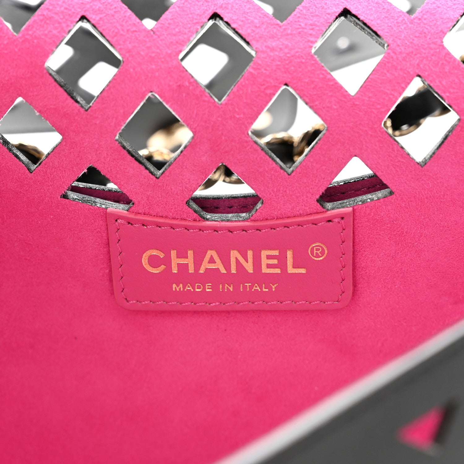 Chanel Lambskin Sea Through Flap Black Multicolor 9 of 13