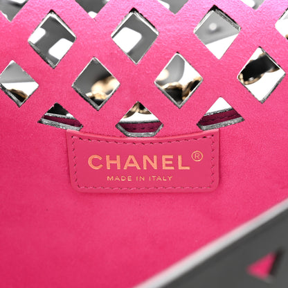 Chanel Lambskin Sea Through Flap Black Multicolor 9 of 13