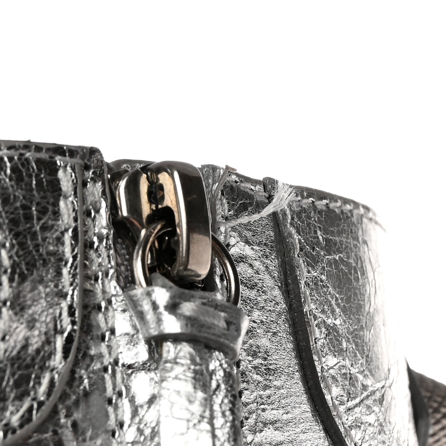 Metallic Agneau Arena Cagole 90mm Boots 37 Silver