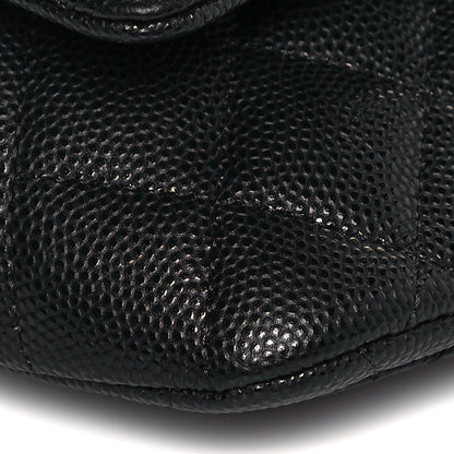 Chanel Caviar Quilted Glasses Case With Chain Black 10 of 14