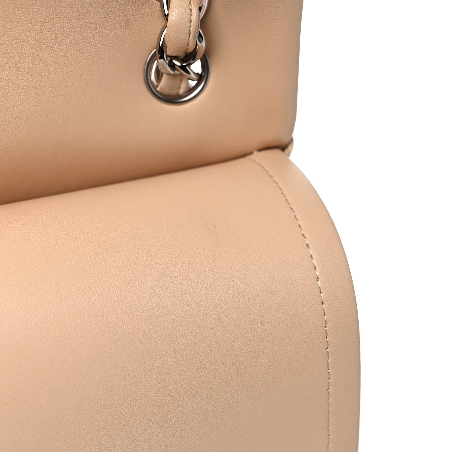 Chanel Lambskin Quilted Jumbo Double Flap Beige 12 of 21