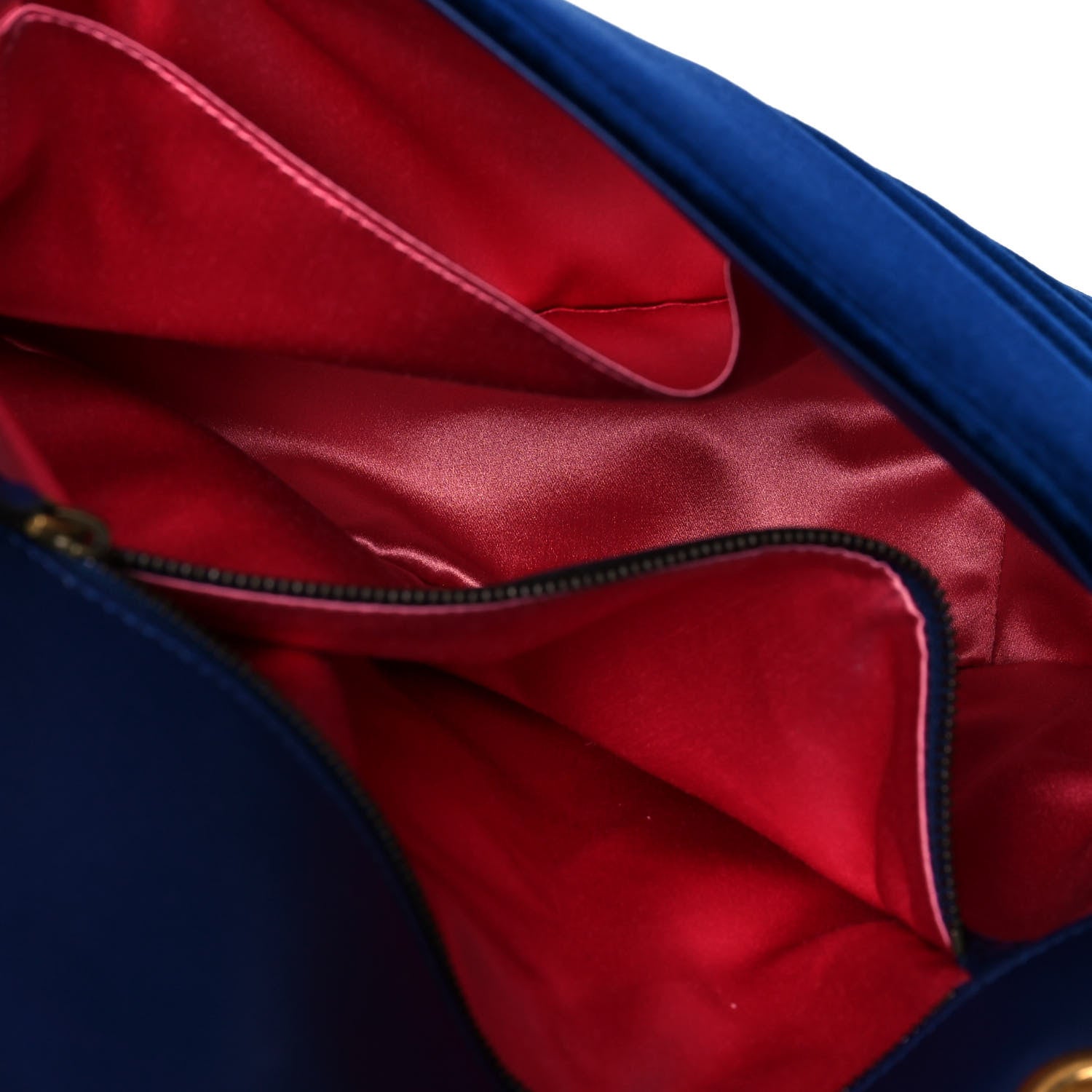 Gucci Velvet Matelasse Medium GG Marmont Shoulder Bag Cobalt Blue 5 of 13