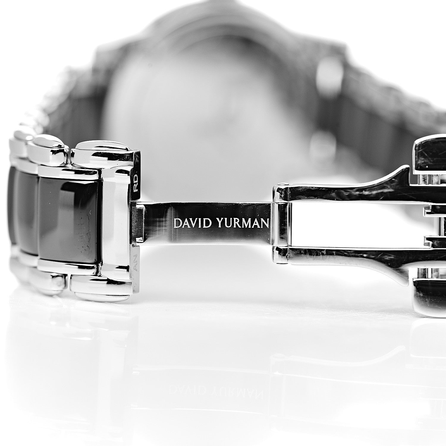 David Yurman Stainless Steel Ceramic Diamond 30mm Classic Quartz Watch Black 6 of 8