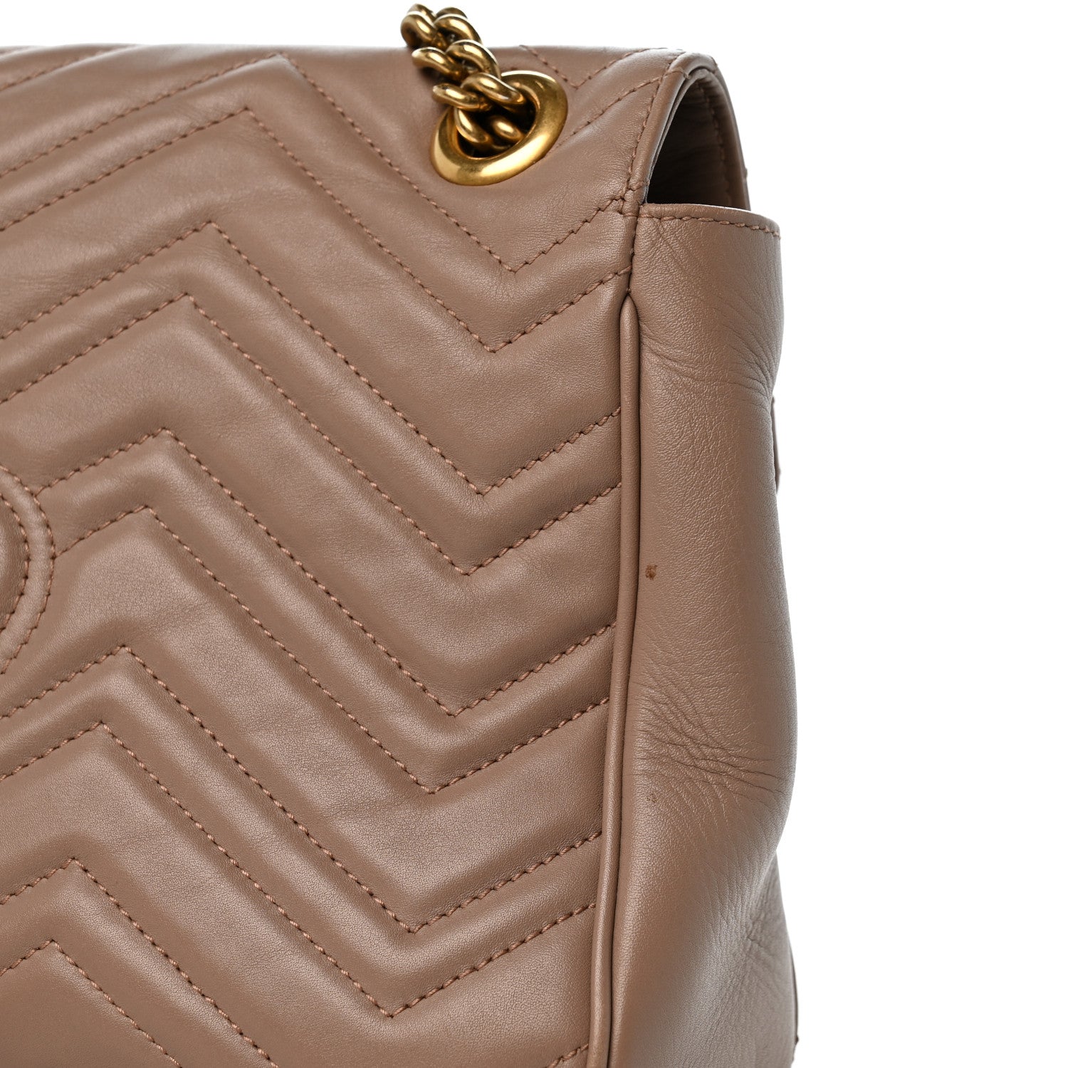 Gucci Calfskin Matelasse Medium GG Marmont Shoulder Bag Porcelain Rose 14 of 14