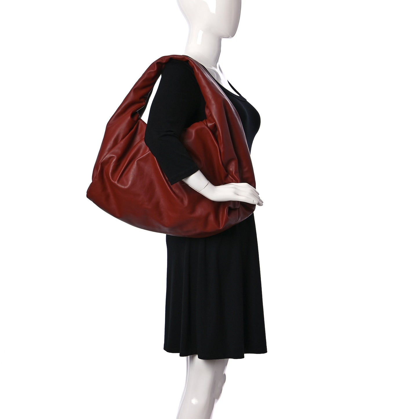 Smooth Butter Calfskin Large The Shoulder Pouch Rust