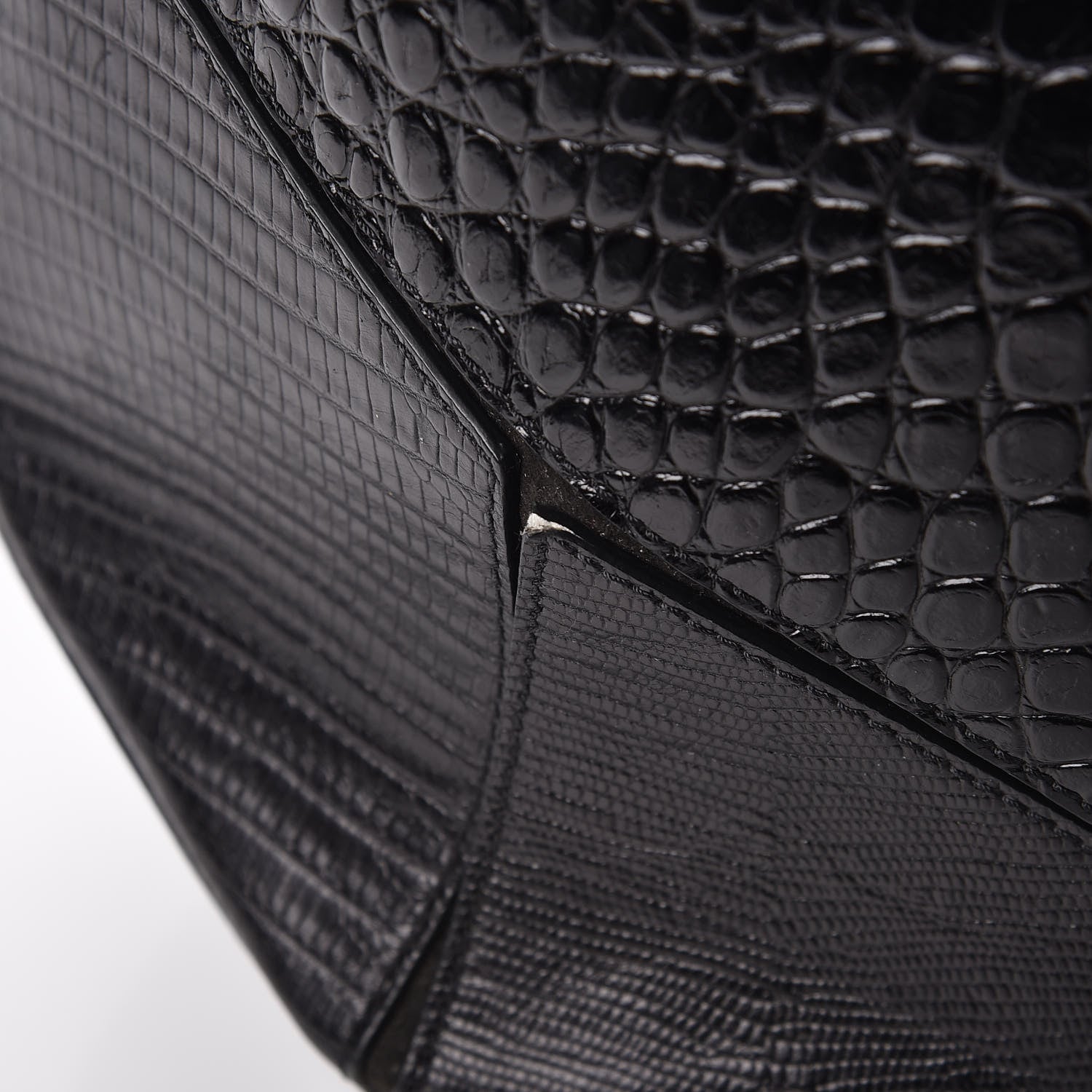 Givenchy Calfskin Crocodile Embossed Easy Tote Black 13 of 13
