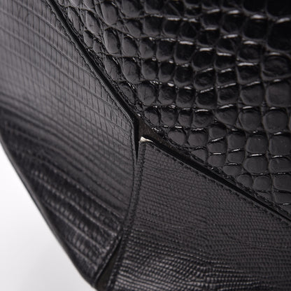 Givenchy Calfskin Crocodile Embossed Easy Tote Black 13 of 13
