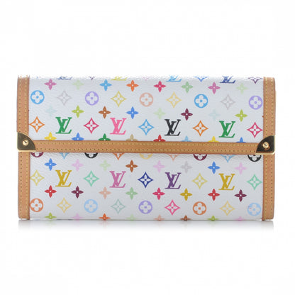 Louis Vuitton Monogram Multicolor Porte Tresor International Wallet White 1 of 8