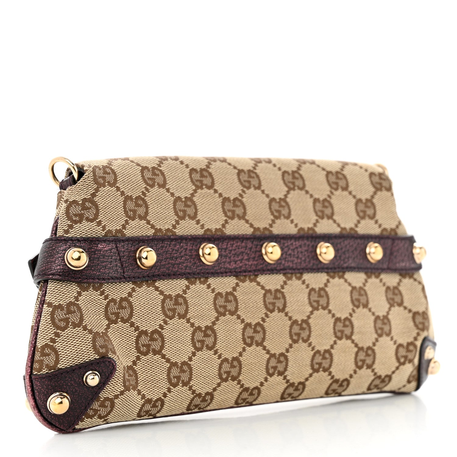 Gucci Monogram Small Horsebit Chain Clutch Purple 3 of 14