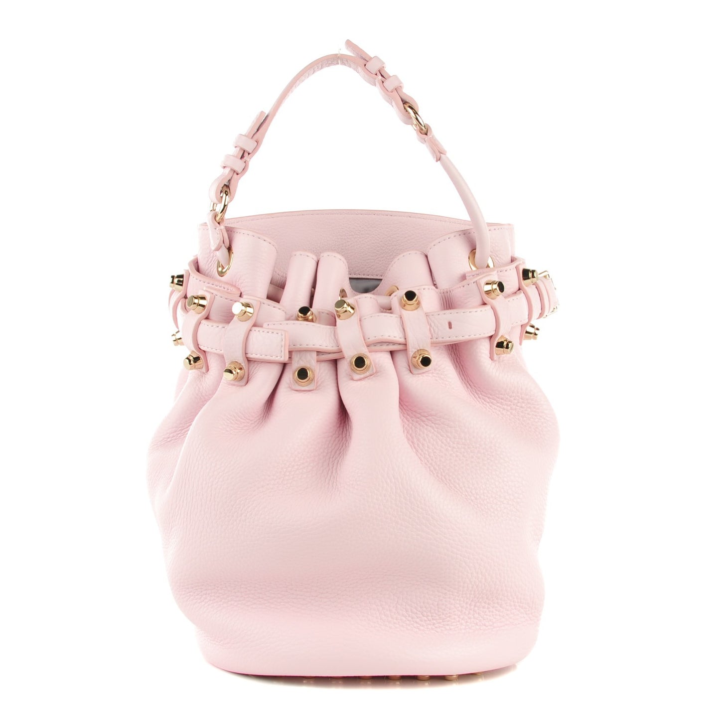 Pebbled Calfskin Diego Bucket Bag Gummy