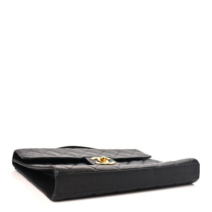 Chanel Caviar Quilted Briefcase Laptop Bag Black 4 of 12