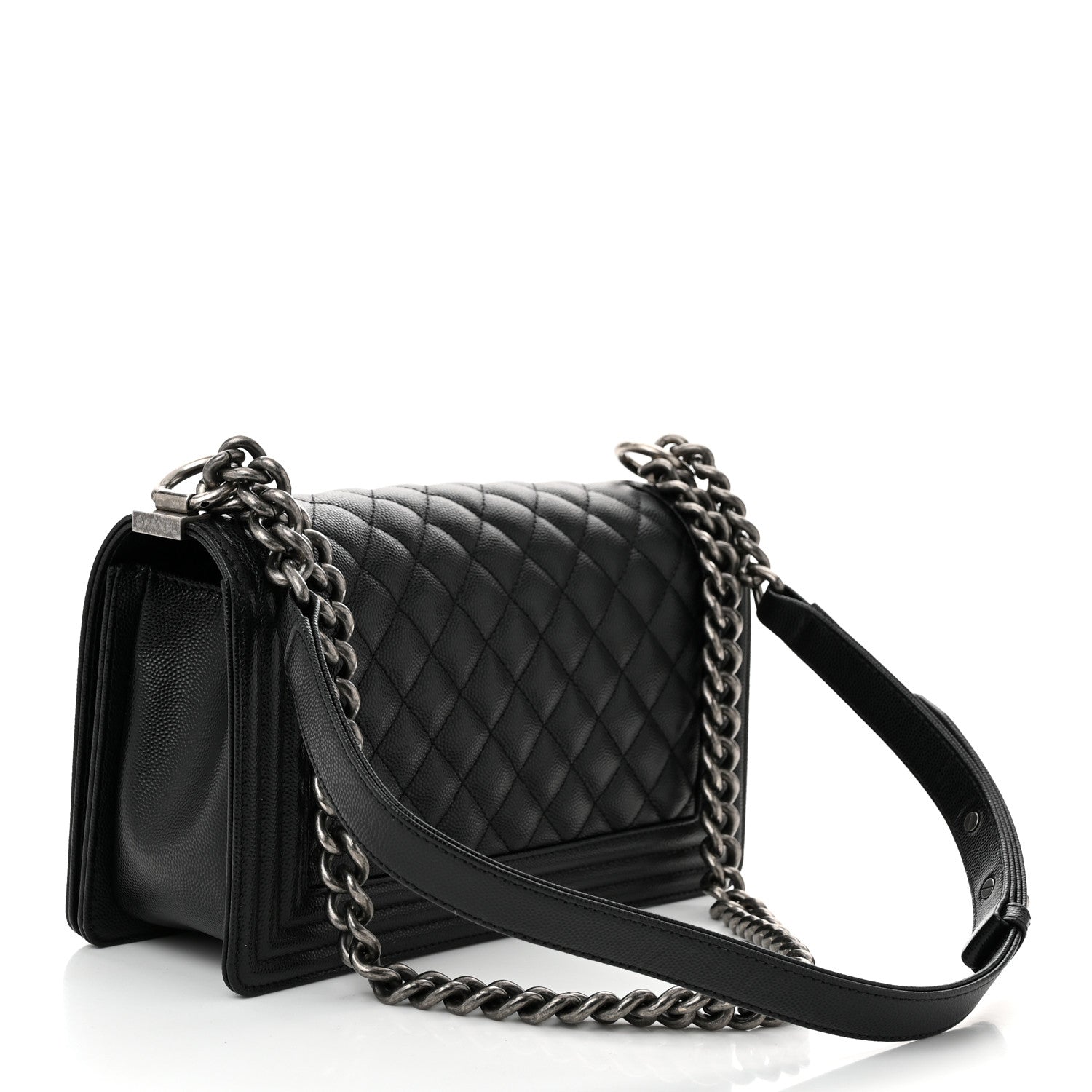 Chanel Caviar Quilted Medium Boy Flap Black 3 of 11